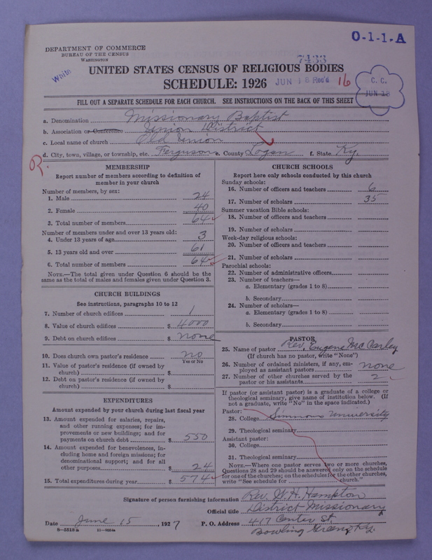Scan of Negro Baptists: 7433