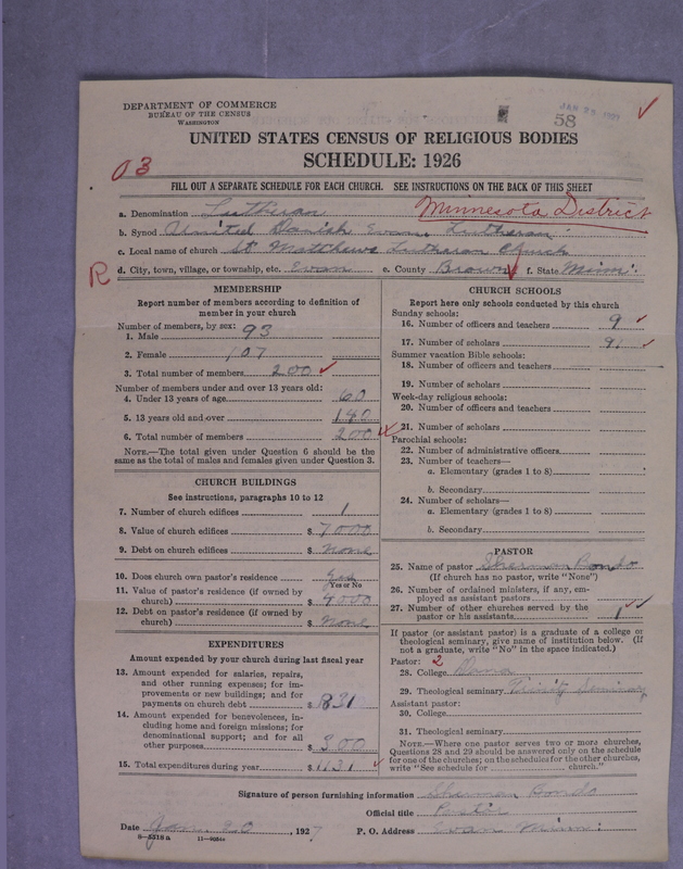 Scan of United Danish Evangelical Lutheran Church in America: 58