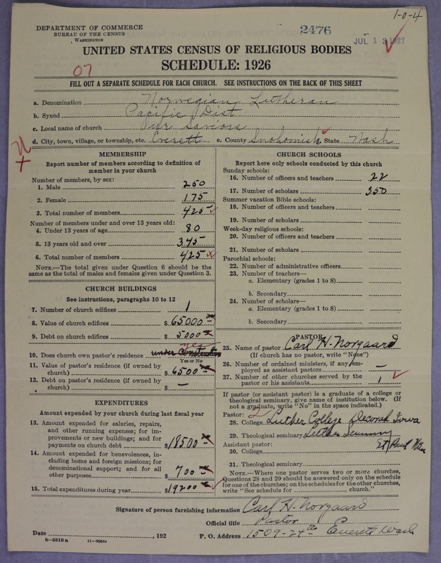 Scan of Norwegian Lutheran Church of America: 2477
