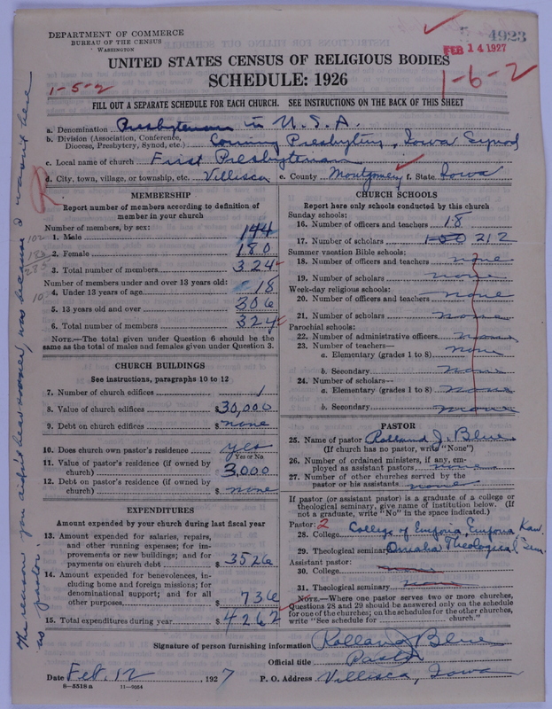 Scan of Presbyterian Church in the United States of America: 4923