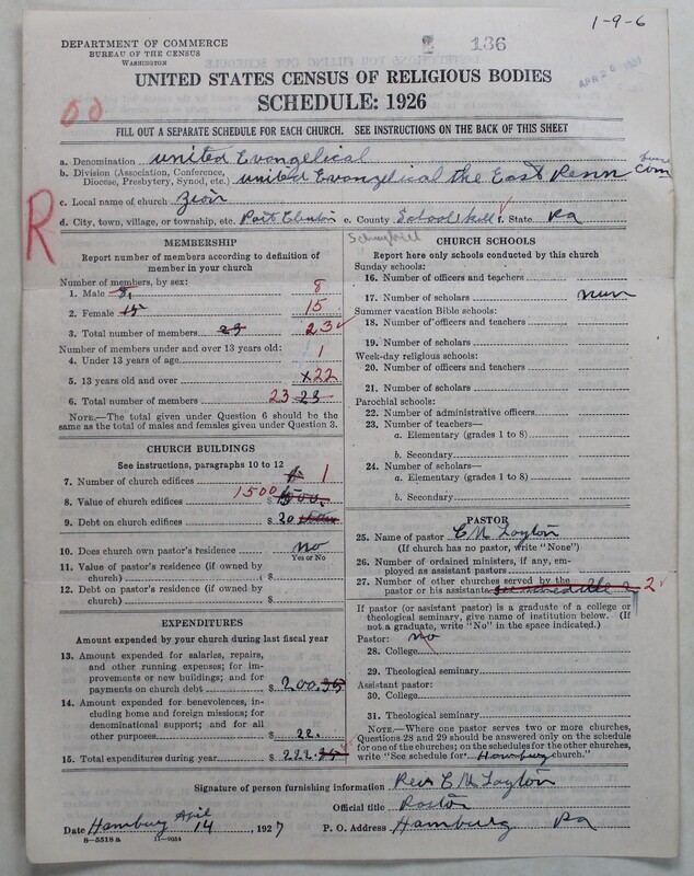 Scan of Evangelical Congregational Church: 136