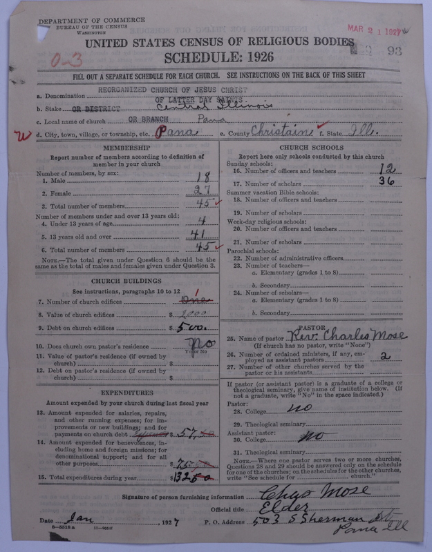 Scan of Reorganized Church of Jesus Christ of Latter Day Saints: 93