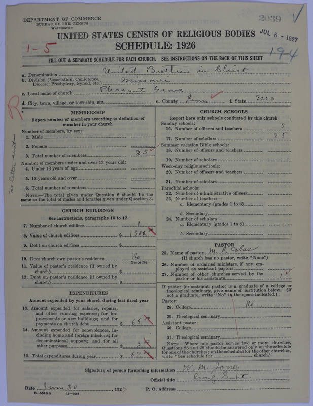 Scan of Church of the United Brethren in Christ: 2039