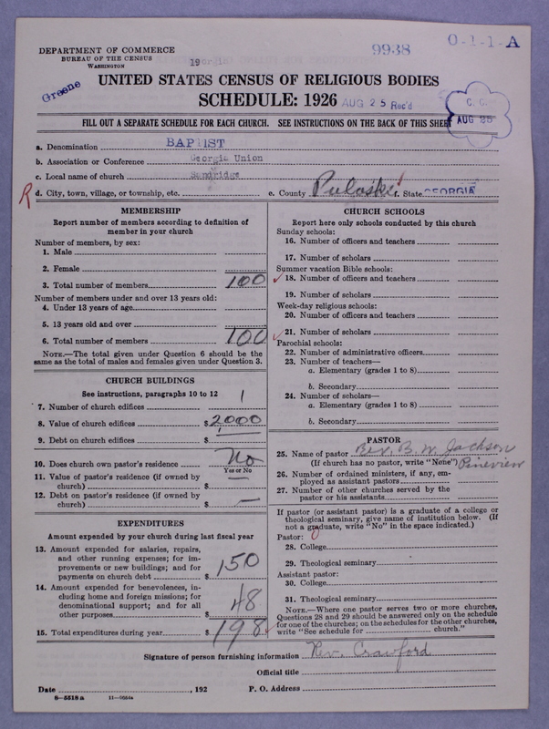 Scan of Negro Baptists: 9938
