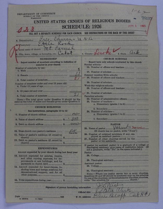 Scan of Presbyterian Church in the United States of America: 7257