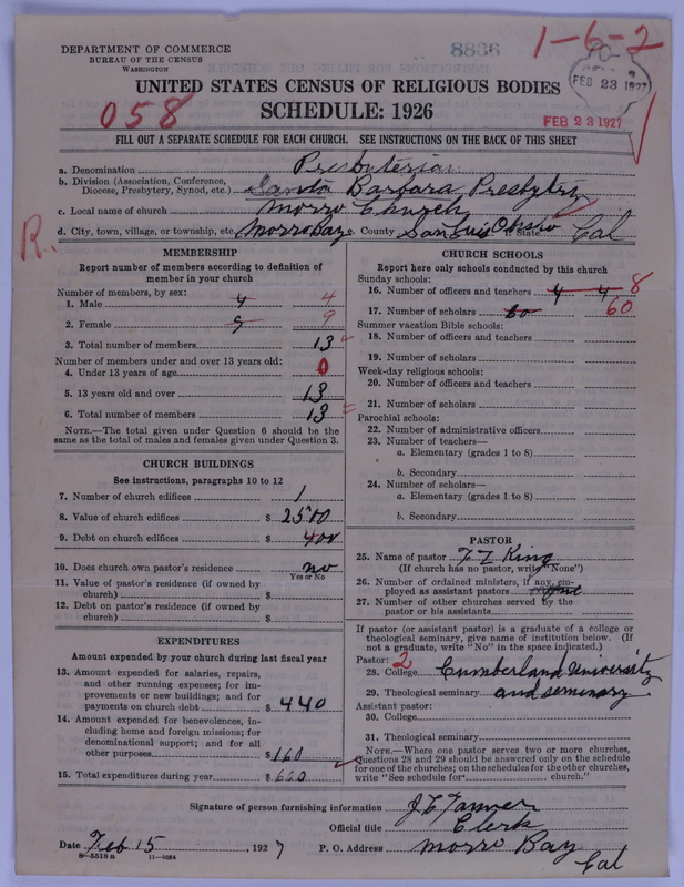 Scan of Presbyterian Church in the United States of America: 8836