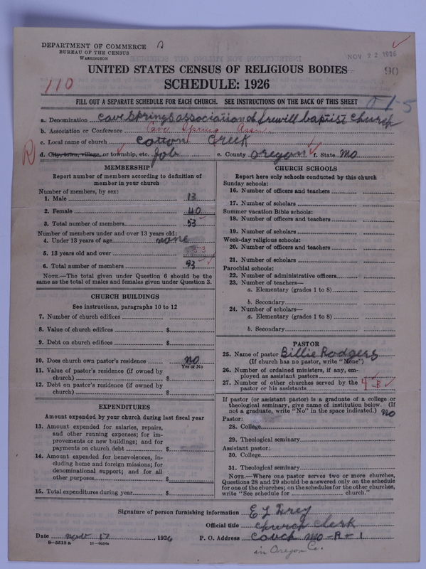 Scan of Free Will Baptists: 90