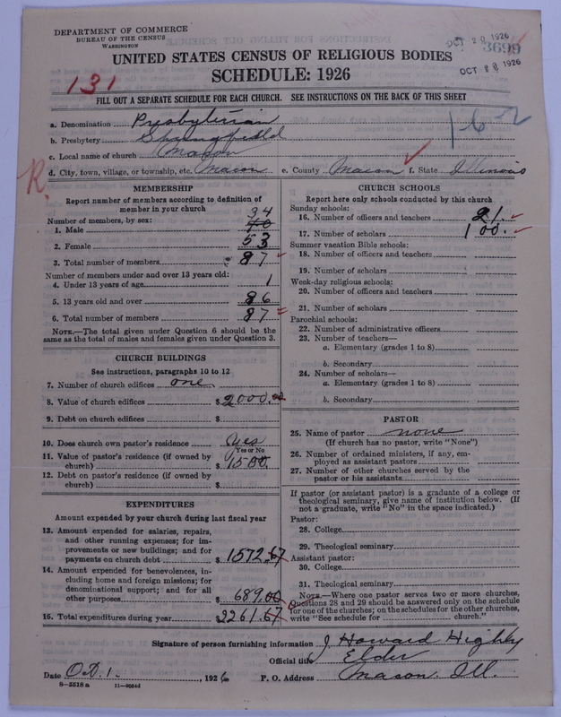 Scan of Presbyterian Church in the United States of America: 3699