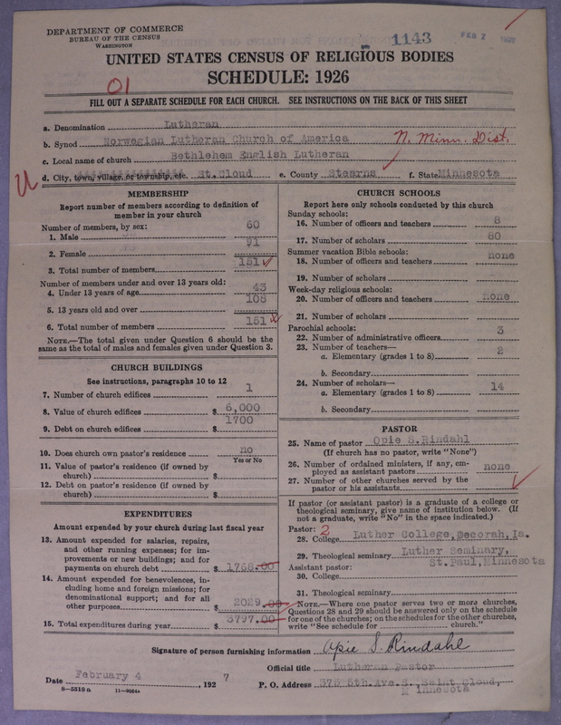 Scan of Norwegian Lutheran Church of America: 1143