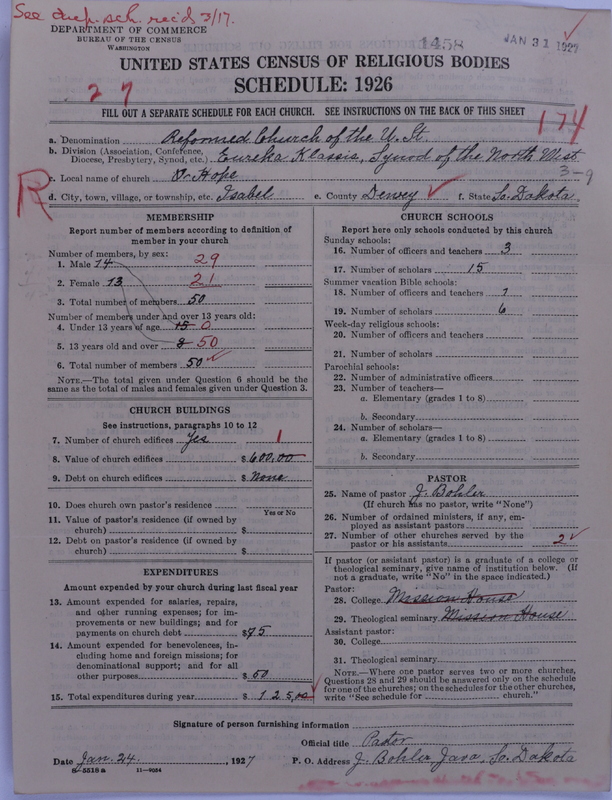 Scan of Reformed Church in the United States: 1458