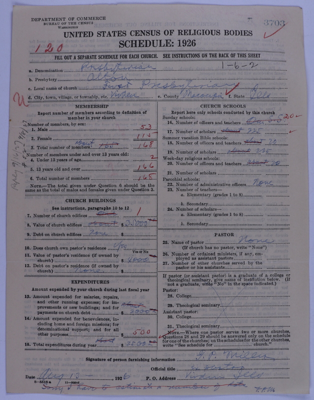 Scan of Presbyterian Church in the United States of America: 3703