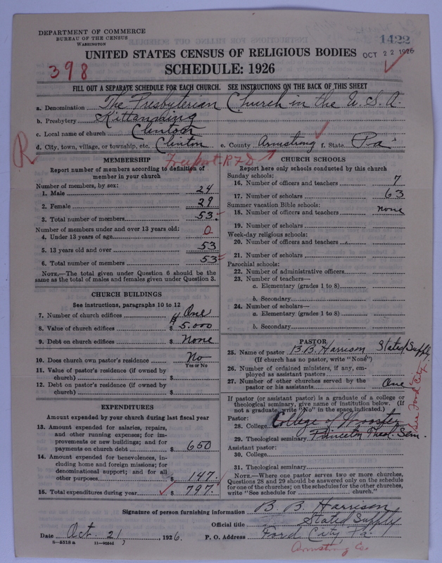 Scan of Presbyterian Church in the United States of America: 1422