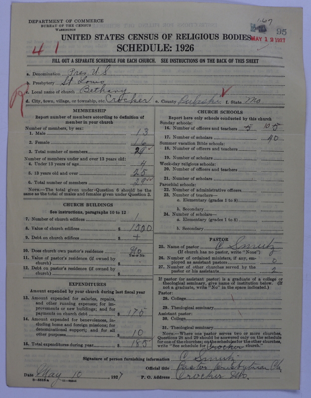 Scan of Presbyterian Church in the United States: 95