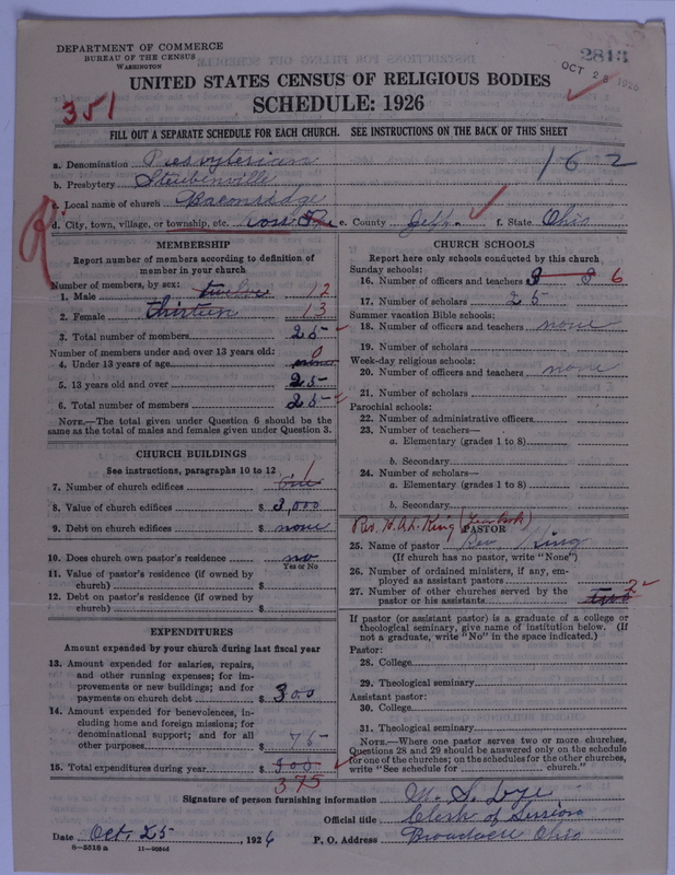 Scan of Presbyterian Church in the United States of America: 2813