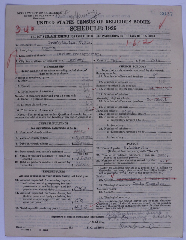 Scan of Presbyterian Church in the United States of America: 3037