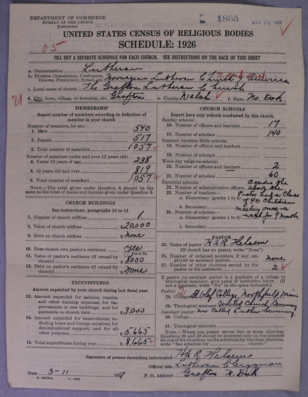 Scan of Norwegian Lutheran Church of America: 1865