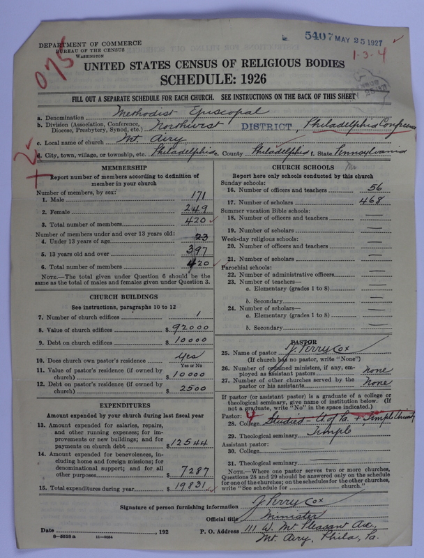 Scan of Methodist Episcopal Church: 5407