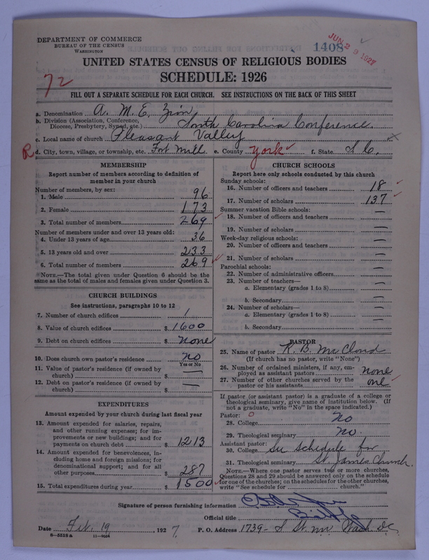 Scan of African Methodist Episcopal Zion Church: 1408