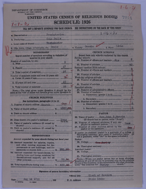 Scan of Presbyterian Church in the United States of America: 7911