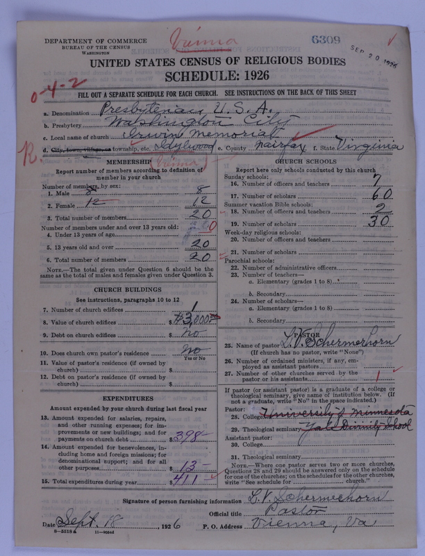 Scan of Presbyterian Church in the United States of America: 6309
