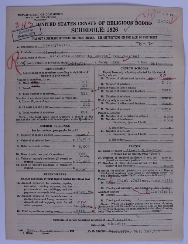 Scan of Presbyterian Church in the United States of America: 2833