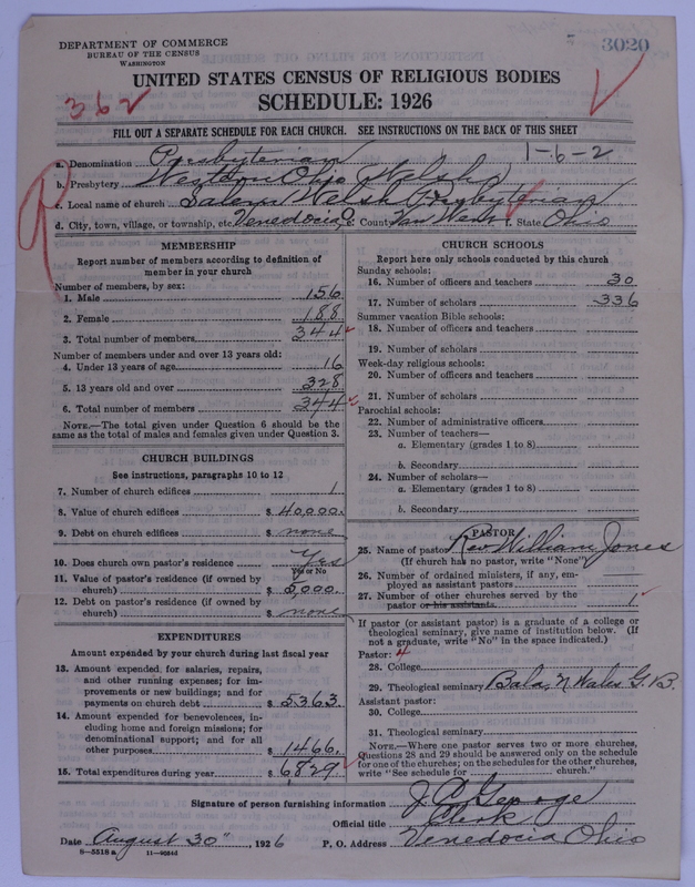 Scan of Presbyterian Church in the United States of America: 3020
