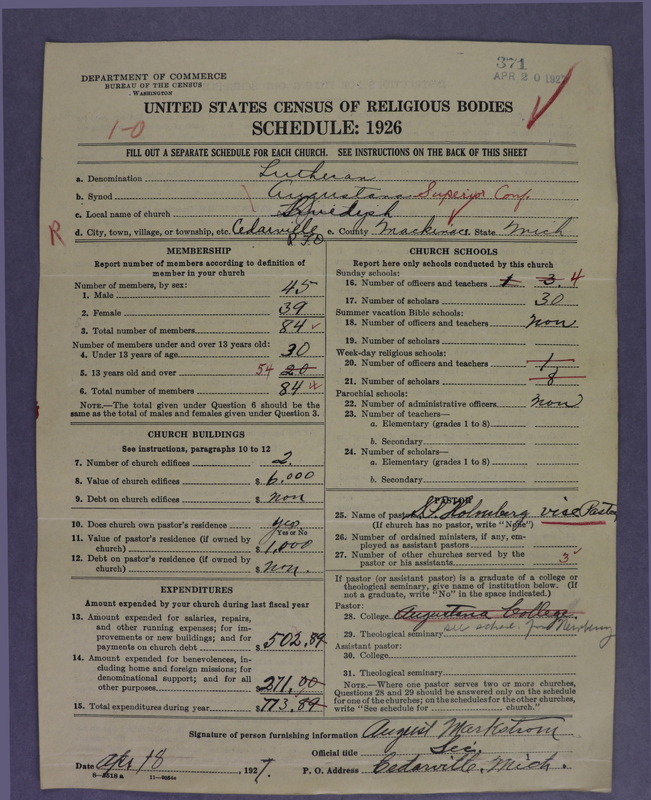 Scan of Evangelical Lutheran Augustana Synod of North America: 371