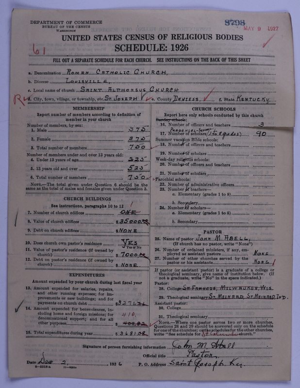 Scan of Roman Catholic Church: 8798