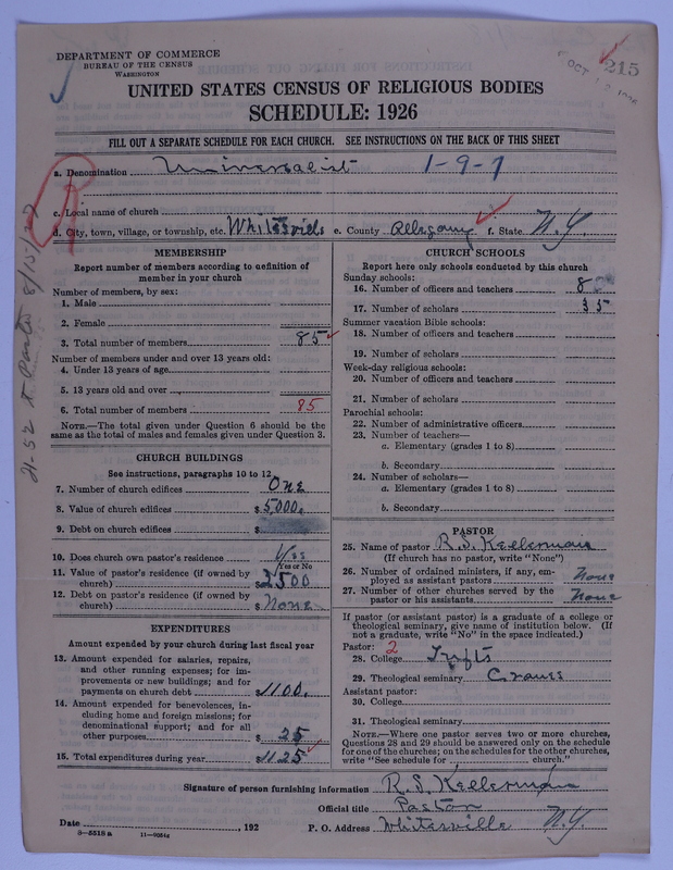 Scan of Universalist Church: 215