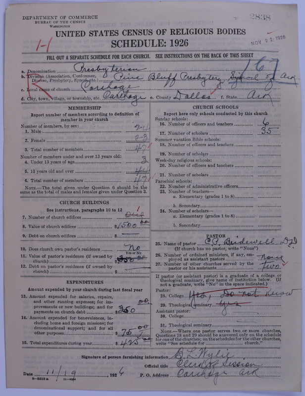 Scan of Presbyterian Church in the United States: 2838