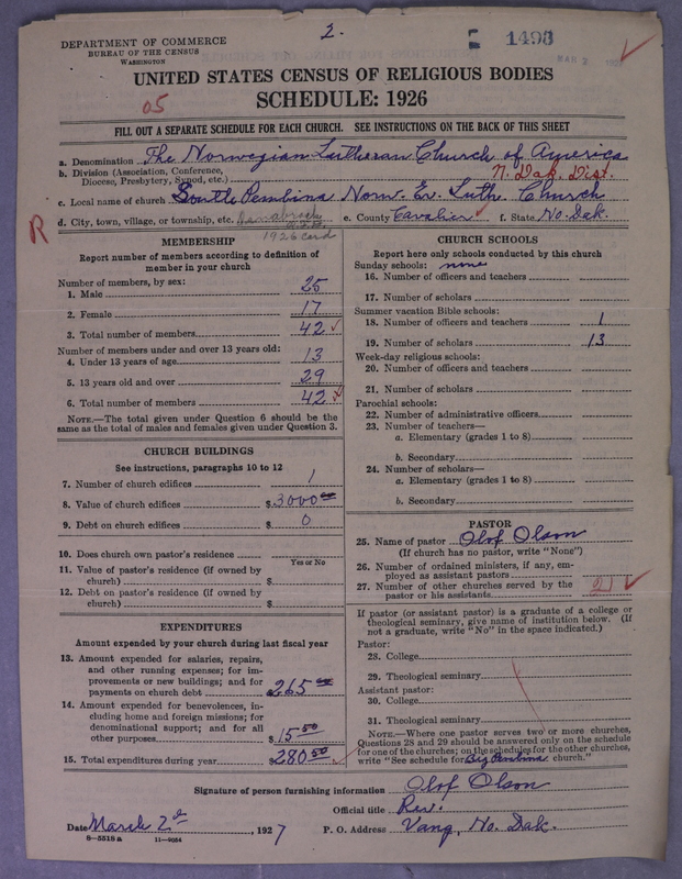 Scan of Norwegian Lutheran Church of America: 1493