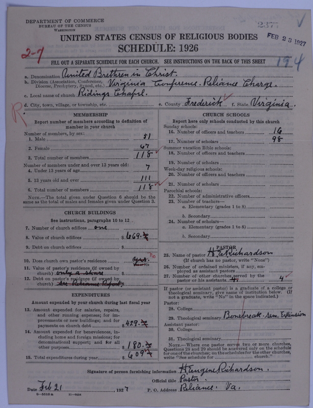 Scan of Church of the United Brethren in Christ: 2377