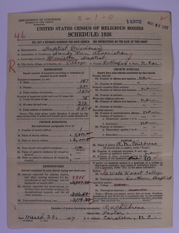 Scan of Southern Baptist Convention: 14572