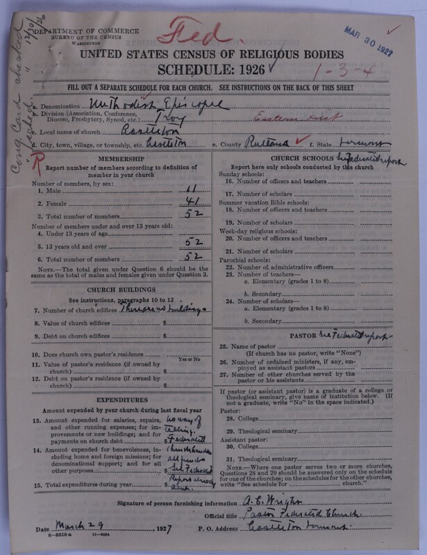 Scan of Federated Churches: 63