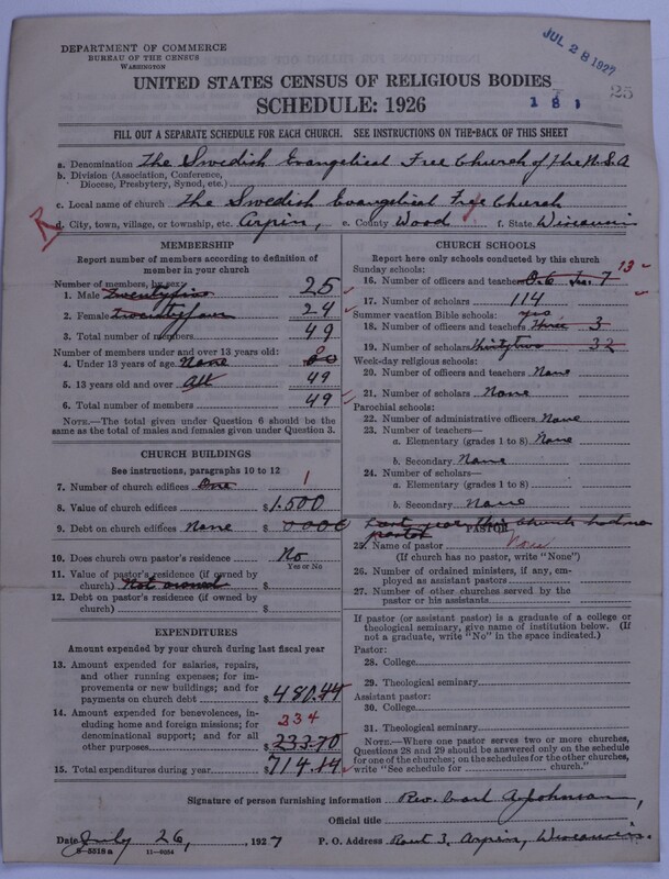 Scan of Swedish Evangelical Free Church of the United States of America: 25