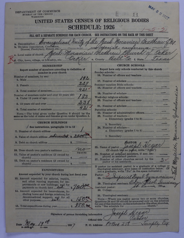Scan of Evangelical Unity of Bohemian and Moravian Brethren in North America: 11