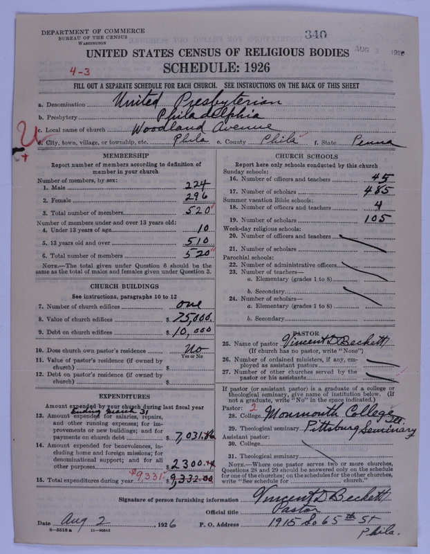 Scan of United Presbyterian Church of North America: 340