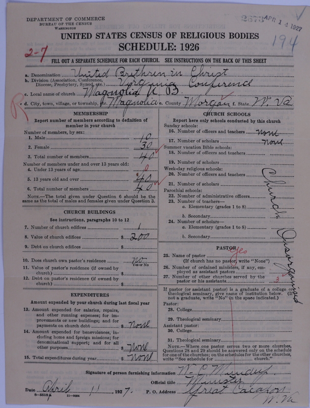 Scan of Church of the United Brethren in Christ: 2673