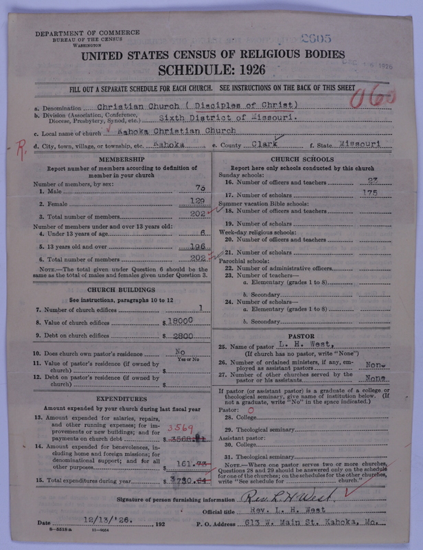 Scan of Disciples of Christ: 2605