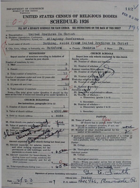 Scan of Church of the United Brethren in Christ: 112