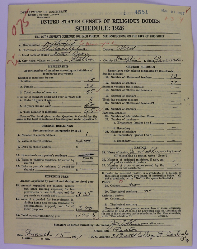 Scan of Methodist Episcopal Church: 4551