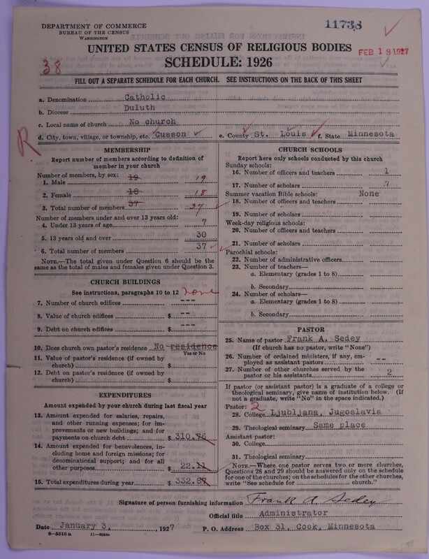 Scan of Roman Catholic Church: 11738