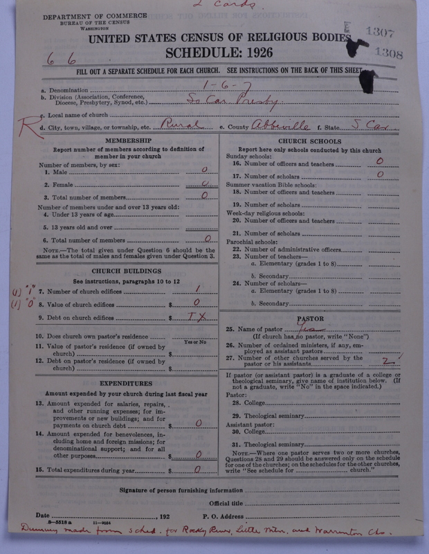 Scan of Presbyterian Church in the United States: 1308