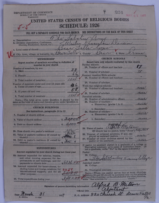 Scan of Salvation Army: 234