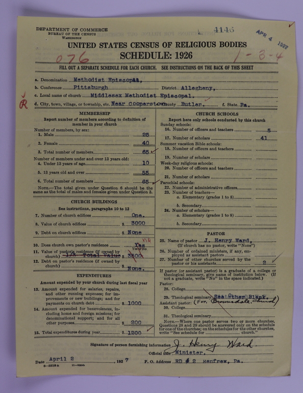 Scan of Methodist Episcopal Church: 4146