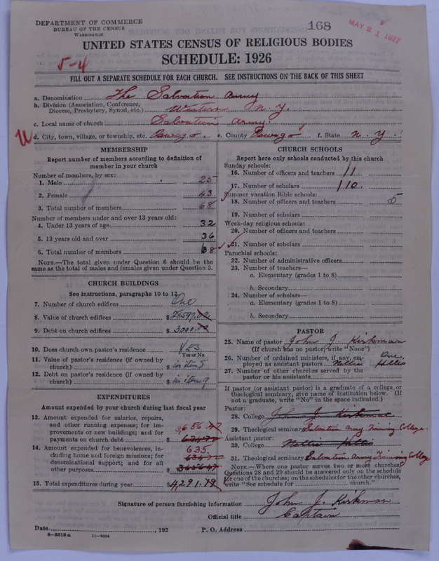Scan of Salvation Army: 168