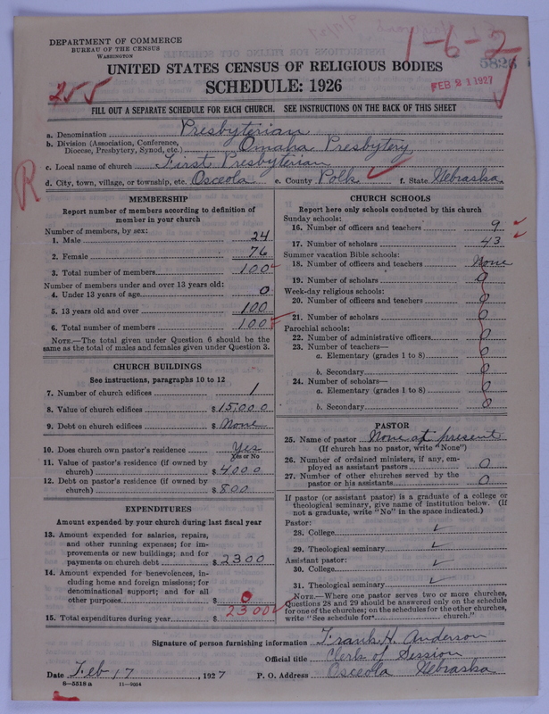 Scan of Presbyterian Church in the United States of America: 5826