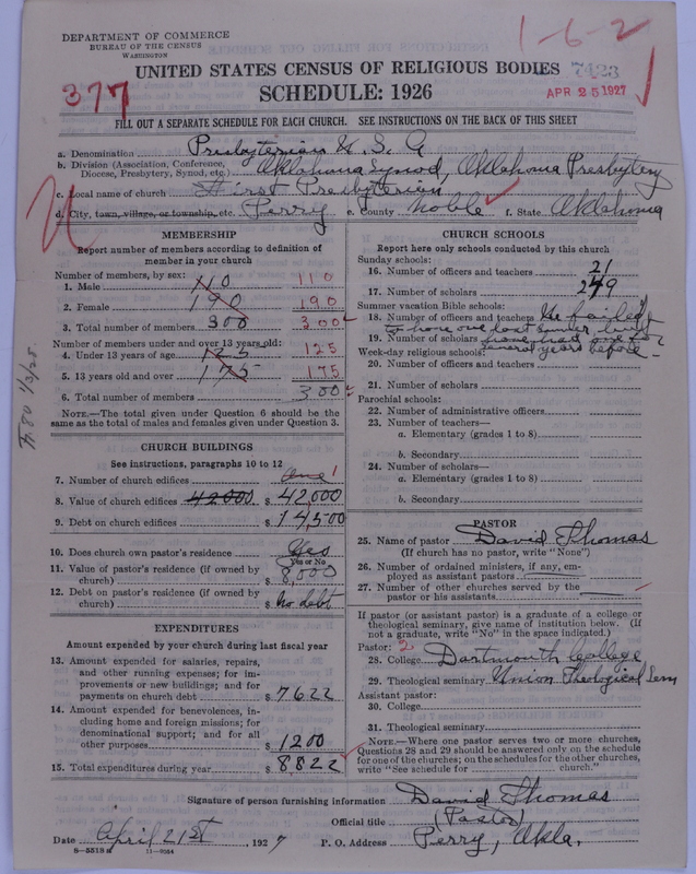 Scan of Presbyterian Church in the United States of America: 7423