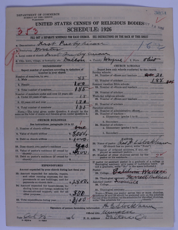 Scan of Presbyterian Church in the United States of America: 3054