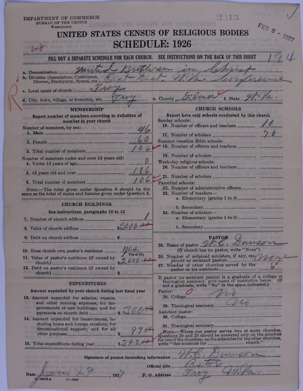 Scan of Church of the United Brethren in Christ: 2513